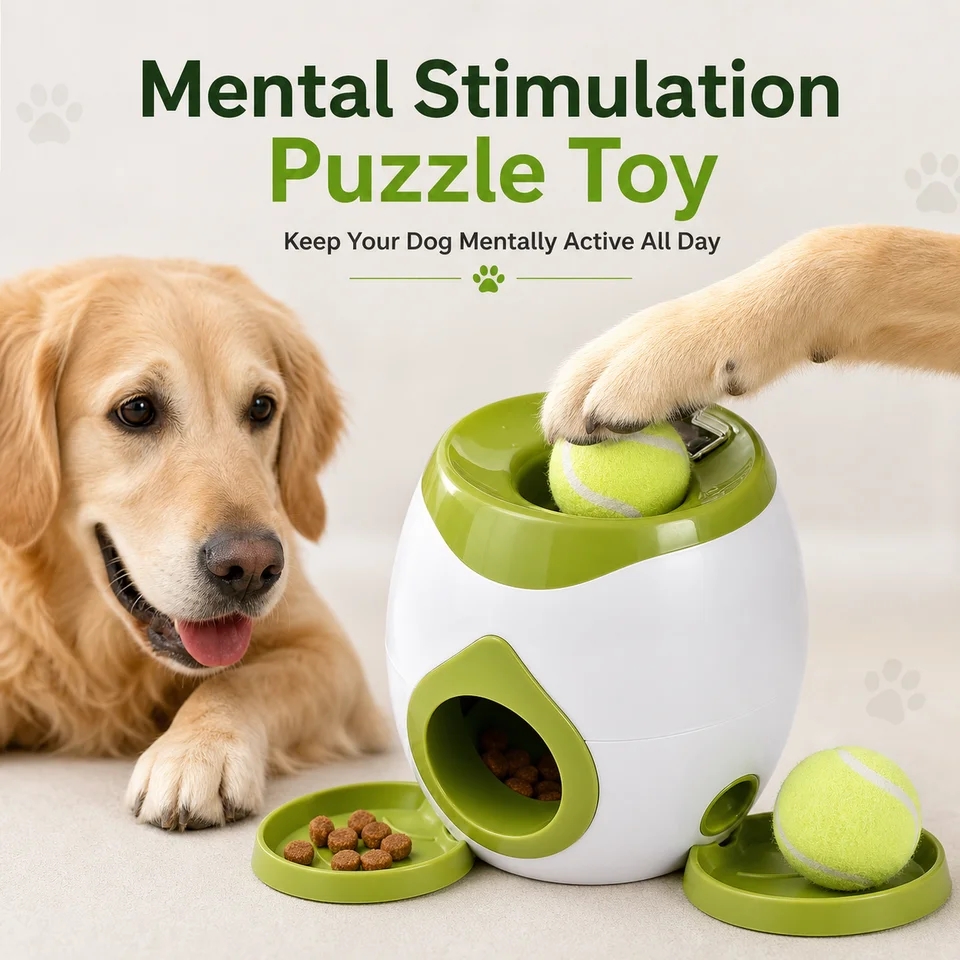 Interactive Squeaky Plush Dog Toy - Lançador Automático de Bolas para Cães,