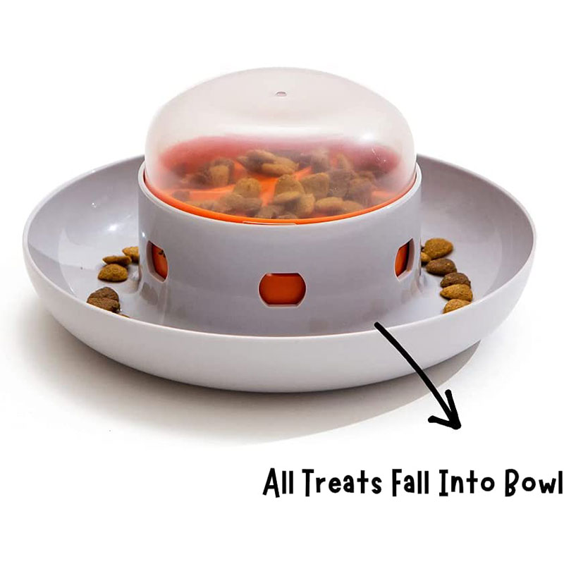Dog Puzzle Feeder Toy - Animal de estimação ufo dispensador tigela