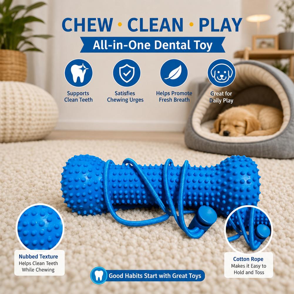Teeth Cleaning Dog Chew Bone - Bastão de mastigar para cães em