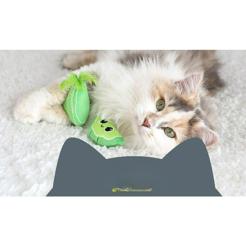 Catnip Interactive Plush Mouse - Brinquedo interativo para gatos, com formato