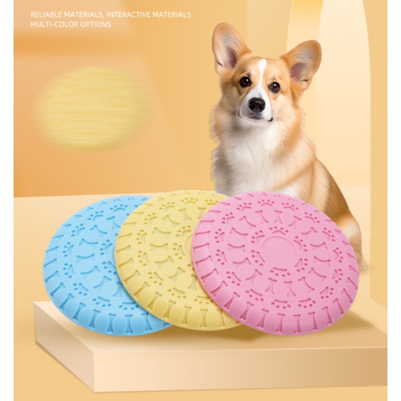 Flying Disc Dog Training Toy - Disco Voador Durável para Cães de