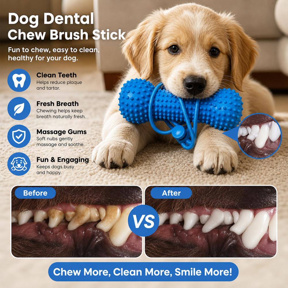 Bastão de mastigar para cães e - Teeth Cleaning Dog Chew Bone avaliação e preço